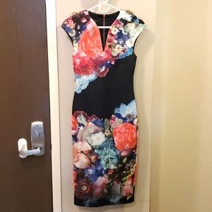 Ted Baker mid length floral dress